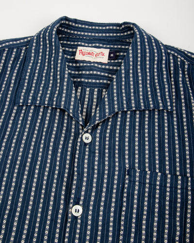 Freenote Cayucos S/S Shirt - Jacquard Navy - Standard & Strange