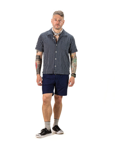 Freenote Cayucos S/S Shirt - Jacquard Navy - Standard & Strange