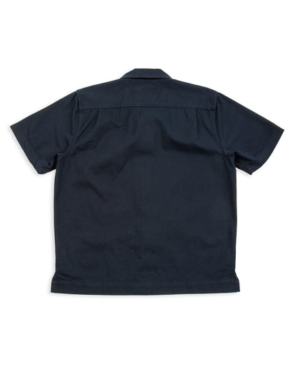 Freenote Cayucos S/S Shirt - Navy Herringbone - Standard & Strange