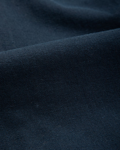 Freenote Cayucos S/S Shirt - Navy Herringbone - Standard & Strange