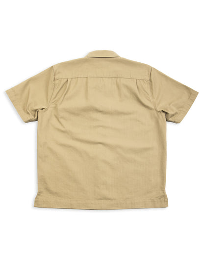 Freenote Cayucos S/S Shirt - Tan Herringbone - Standard & Strange