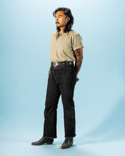 Freenote Cayucos S/S Shirt - Tan Herringbone - Standard & Strange