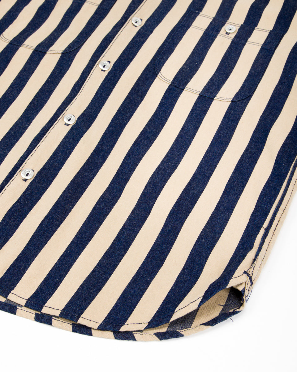 Dayton Shirt - Indigo Wide Stripe – Standard & Strange
