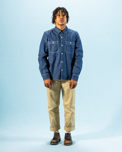 Freenote Dayton Shirt L/S - 9oz Denim - Standard & Strange