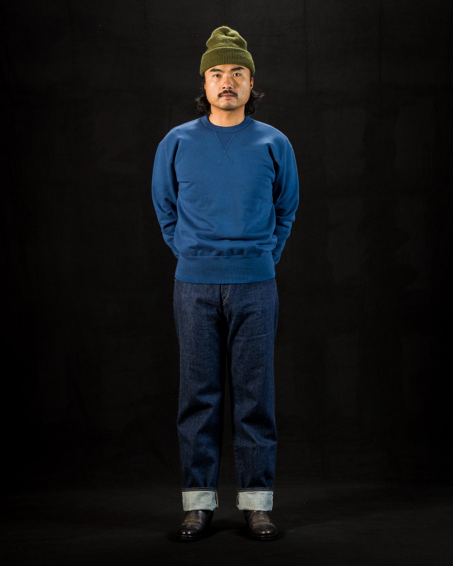 Freenote Deck Sweatshirt - Faded Blue - Standard & Strange