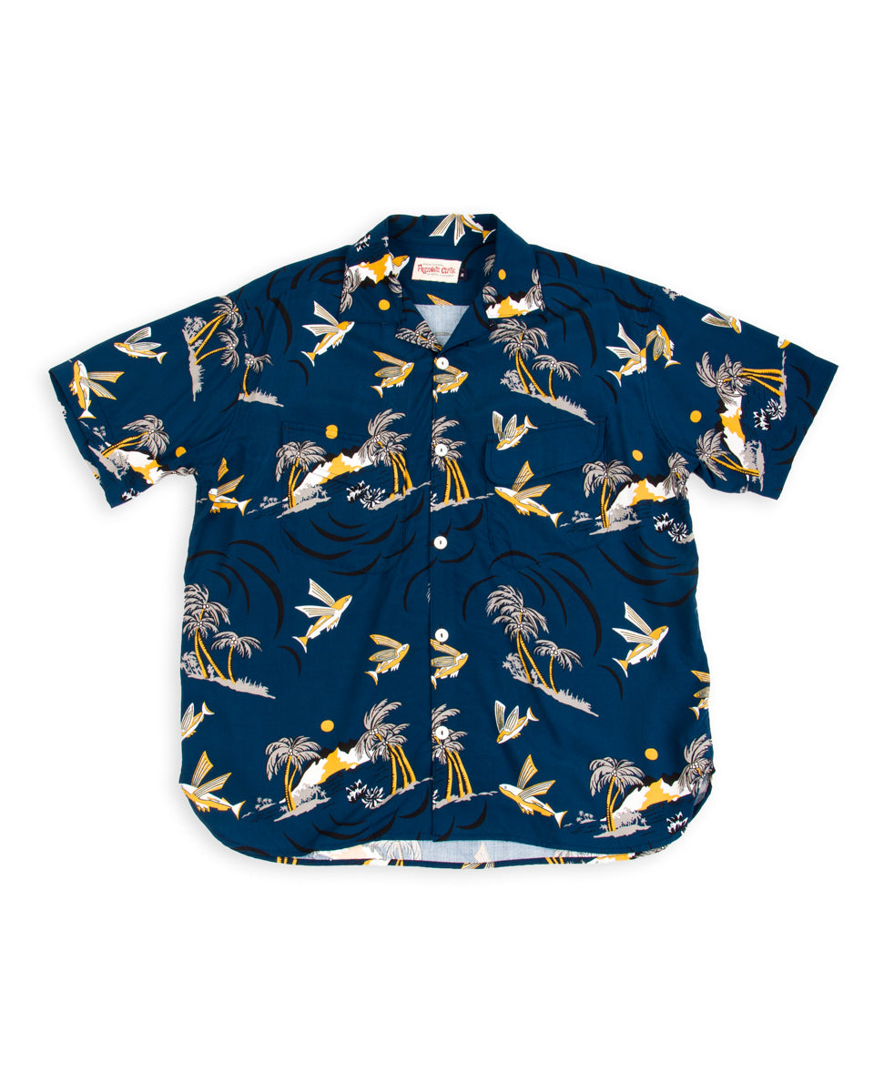Dean Fish Dean Double Pocket - Navy Flying Fish – Standard & Strange
