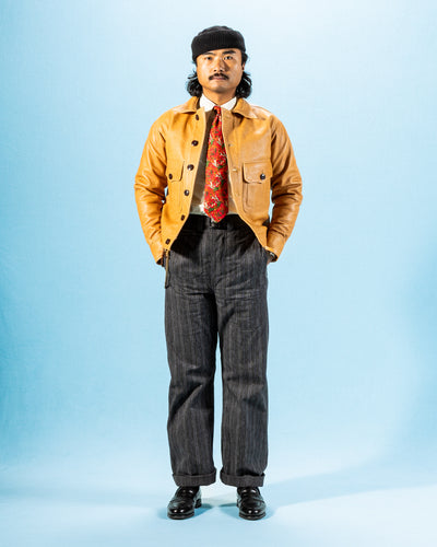 Freenote Grafton Leather Jacket - Tan Horsehide - Standard & Strange