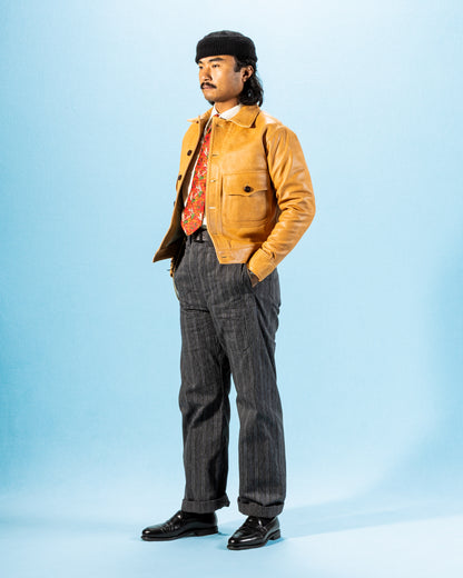 Freenote Grafton Leather Jacket - Tan Horsehide - Standard & Strange