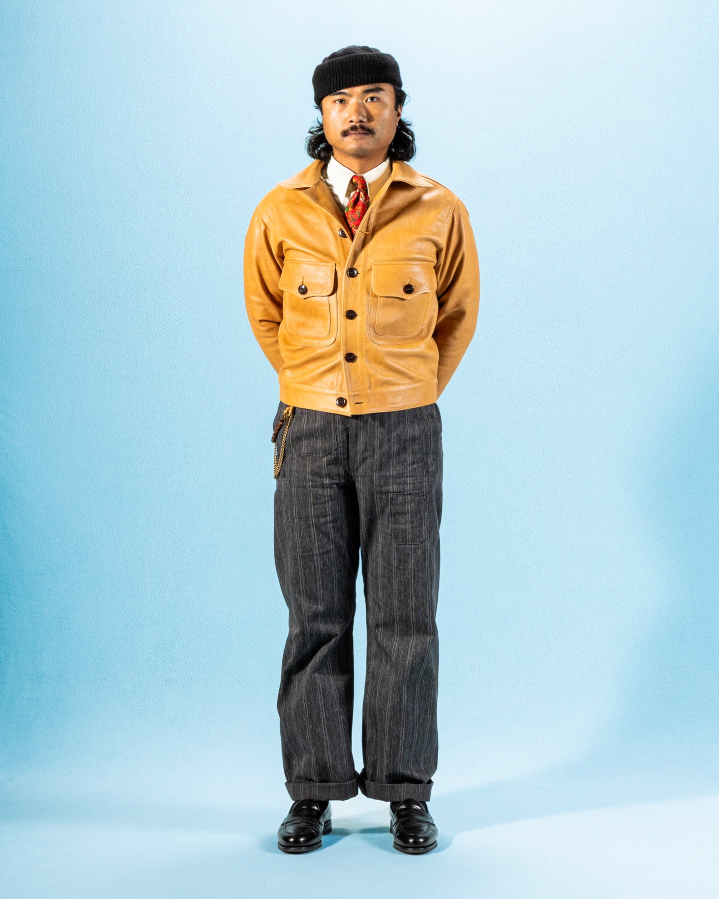 Freenote Grafton Leather Jacket - Tan Horsehide - Standard & Strange