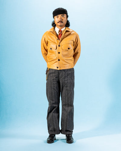 Freenote Grafton Leather Jacket - Tan Horsehide - Standard & Strange