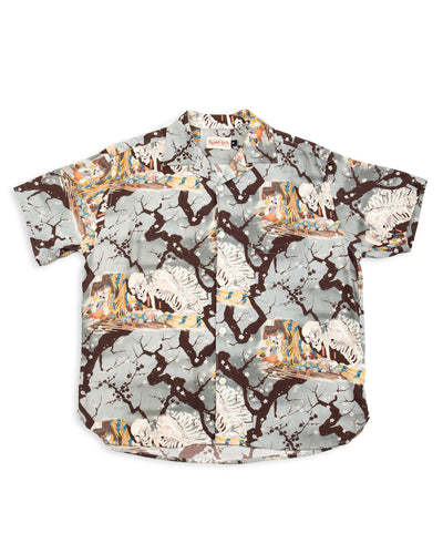 Freenote Hawaiian Shirt - Light Blue Skeleton - Standard & Strange