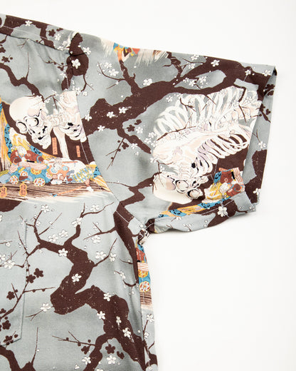 Freenote Hawaiian Shirt - Light Blue Skeleton - Standard & Strange
