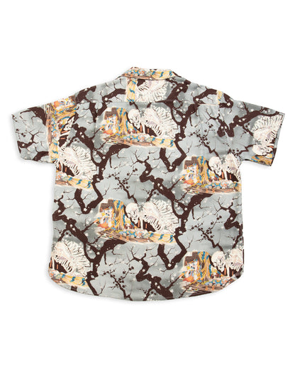 Freenote Hawaiian Shirt - Light Blue Skeleton - Standard & Strange