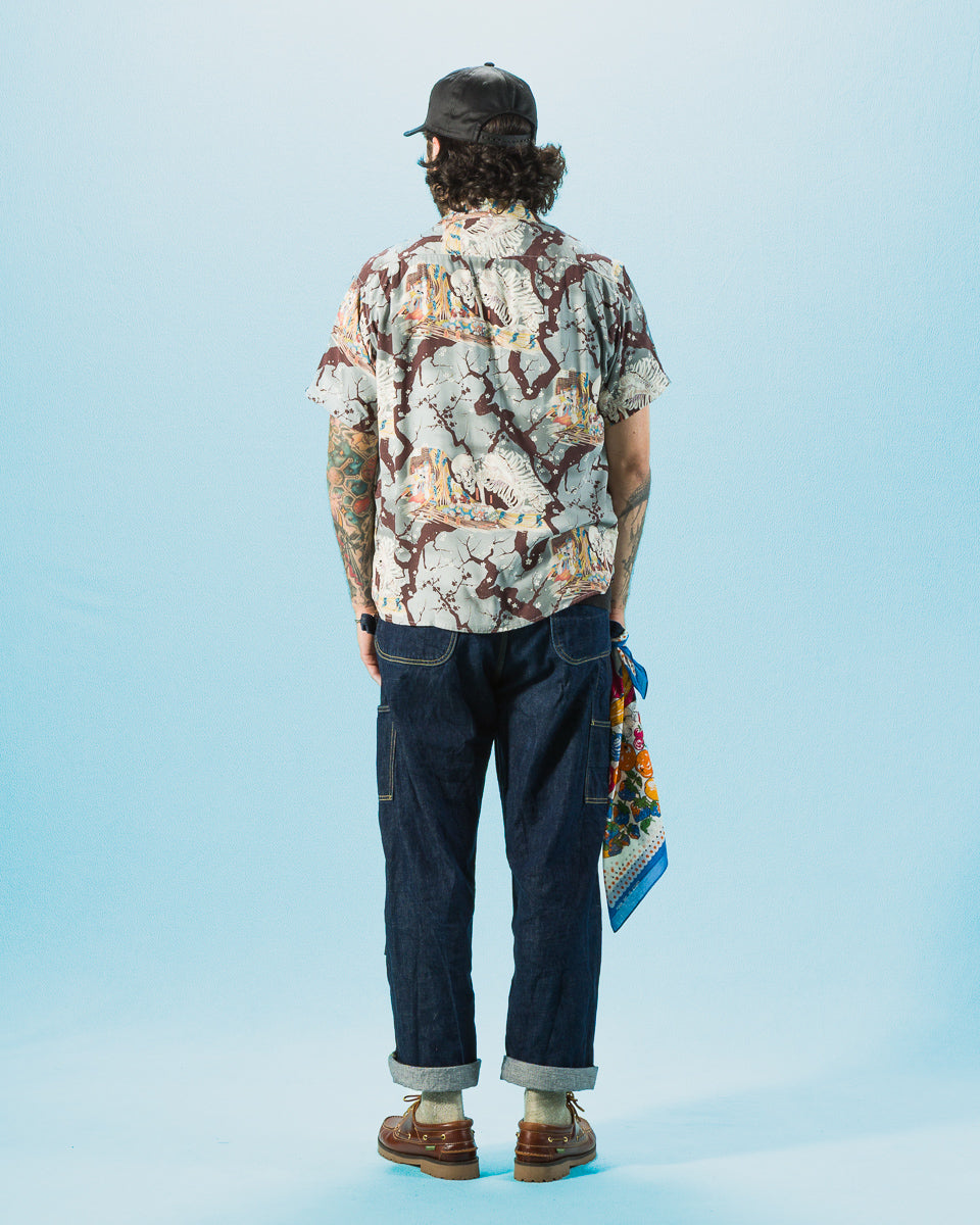 Freenote Hawaiian Shirt - Light Blue Skeleton - Standard & Strange