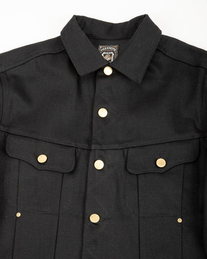 Freenote High Low Jacket - Aces High 14oz Black - Standard & Strange