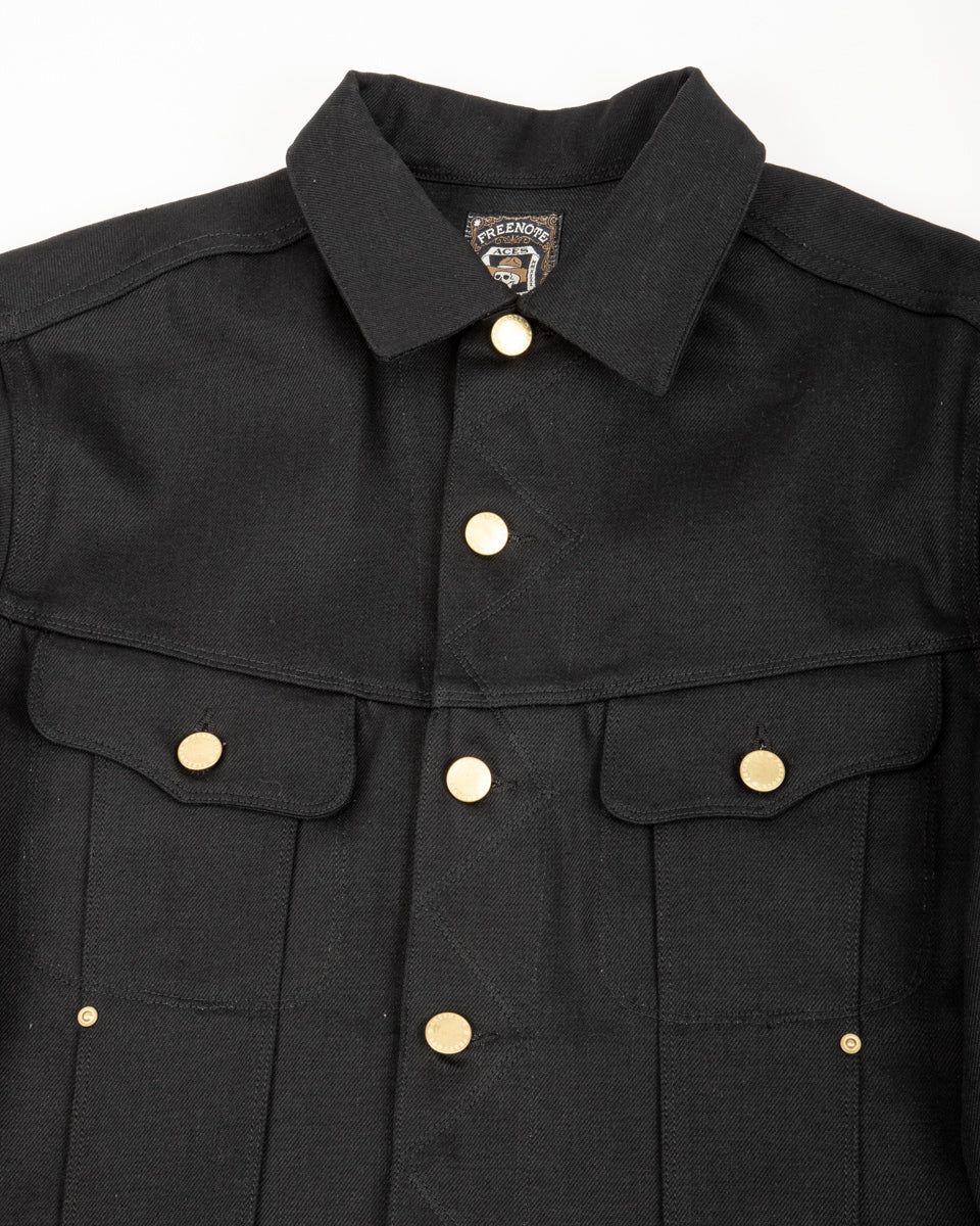 Freenote High Low Jacket - Aces High 14oz Black - Standard & Strange