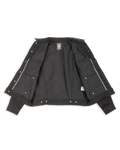 Freenote High Low Jacket - Aces High 14oz Black - Standard & Strange