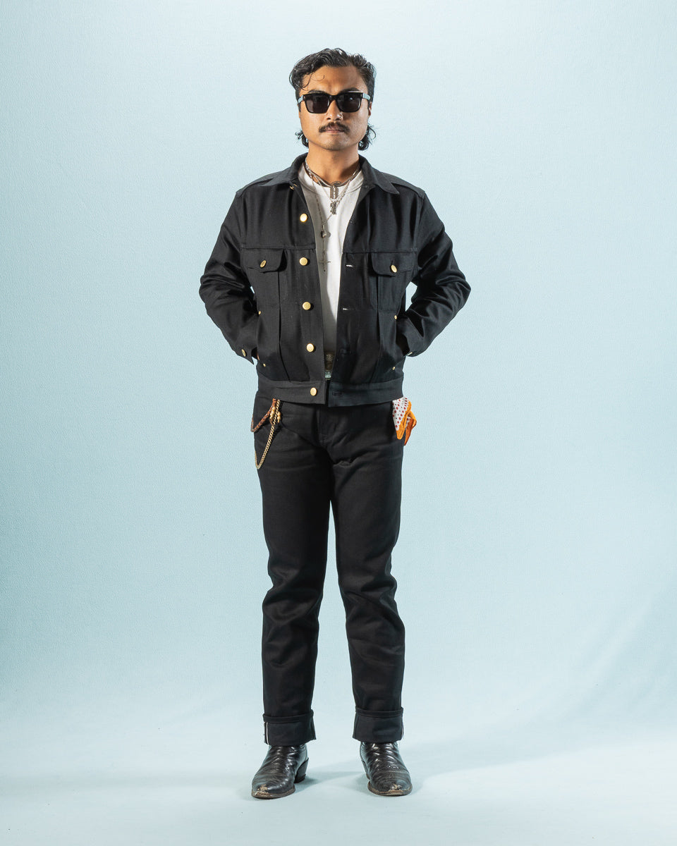 Freenote Wilkes Western - Aces High 14oz Black Denim - Standard & Strange