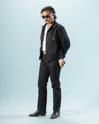 Freenote High Low Jacket - Aces High 14oz Black - Standard & Strange