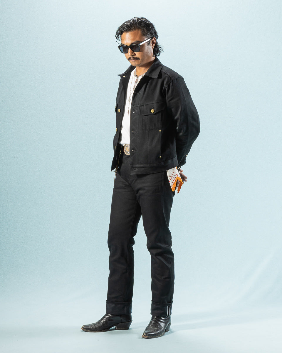 Freenote High Low Jacket - Aces High 14oz Black - Standard & Strange