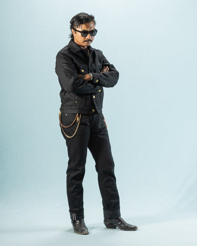 Freenote Wilkes Western - Aces High 14oz Black Denim - Standard & Strange