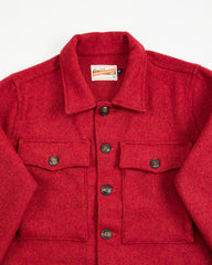 Freenote Midway Wool CPO Shirt - Red - Standard & Strange