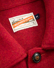 Freenote Midway Wool CPO Shirt - Red - Standard & Strange