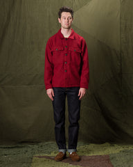 Freenote Midway Wool CPO Shirt - Red - Standard & Strange