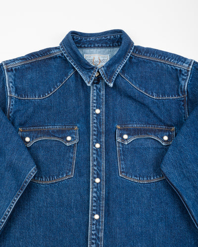 Freenote Modern Western Shirt - Stone Washed 11oz Denim - Standard & Strange