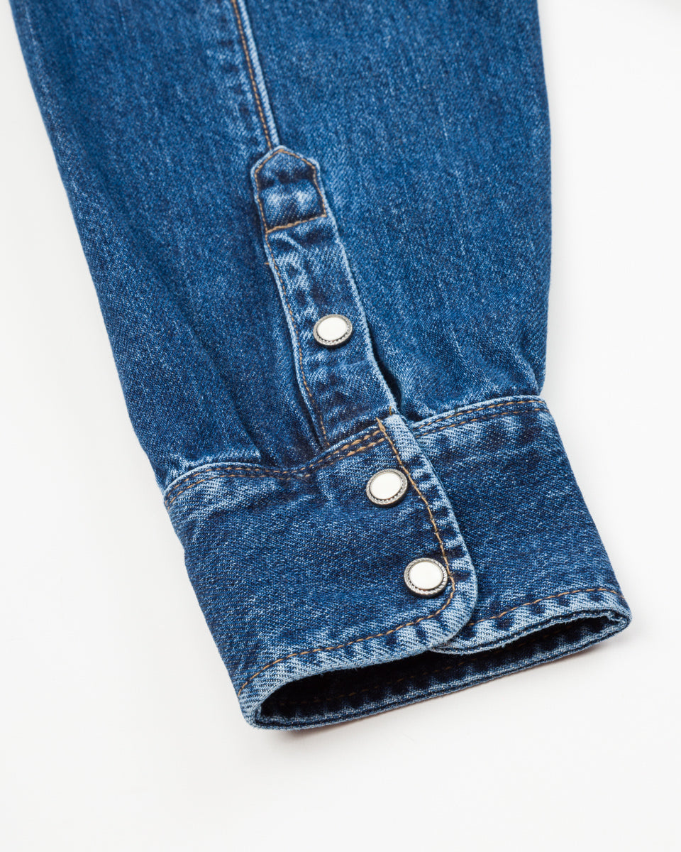 Freenote Modern Western Shirt - Stone Washed 11oz Denim - Standard & Strange