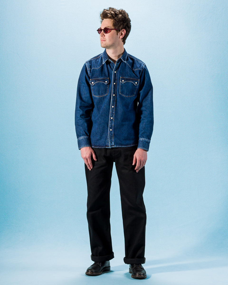 Freenote Modern Western Shirt - Washed 11oz Denim – Standard & Strange