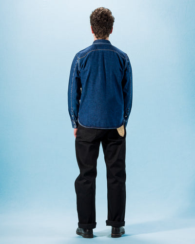 Freenote Modern Western Shirt - Stone Washed 11oz Denim - Standard & Strange