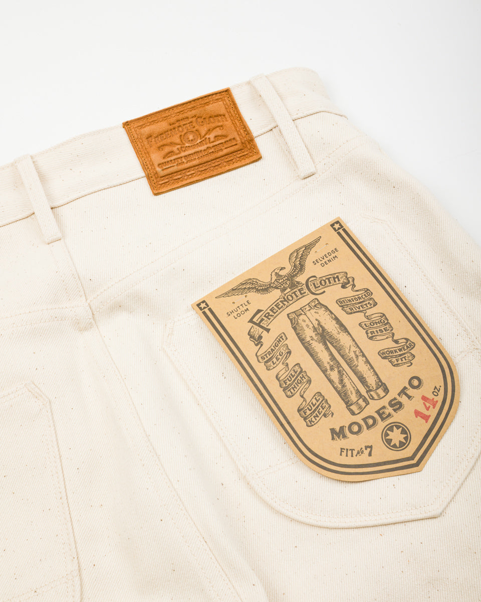 Freenote Modesto Straight Fit - 14oz Ecru Denim - Standard & Strange