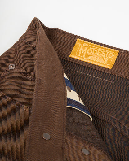 Freenote Modesto Straight Fit - 15oz Dark Brown Denim - Standard & Strange