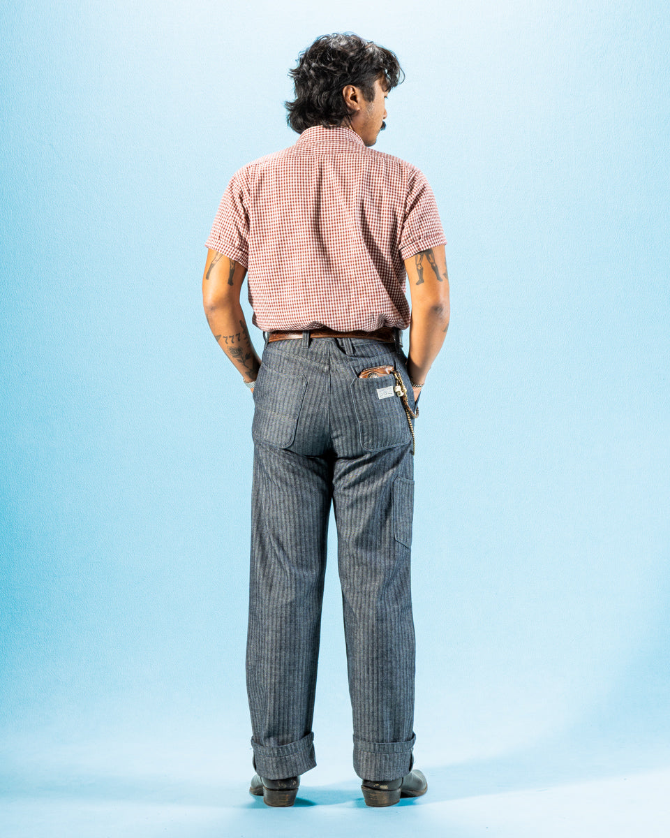 Freenote Ortega Pant - 13oz Grey Herringbone - Standard & Strange