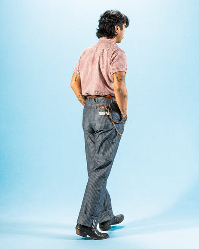 Freenote Ortega Pant - 13oz Grey Herringbone - Standard & Strange