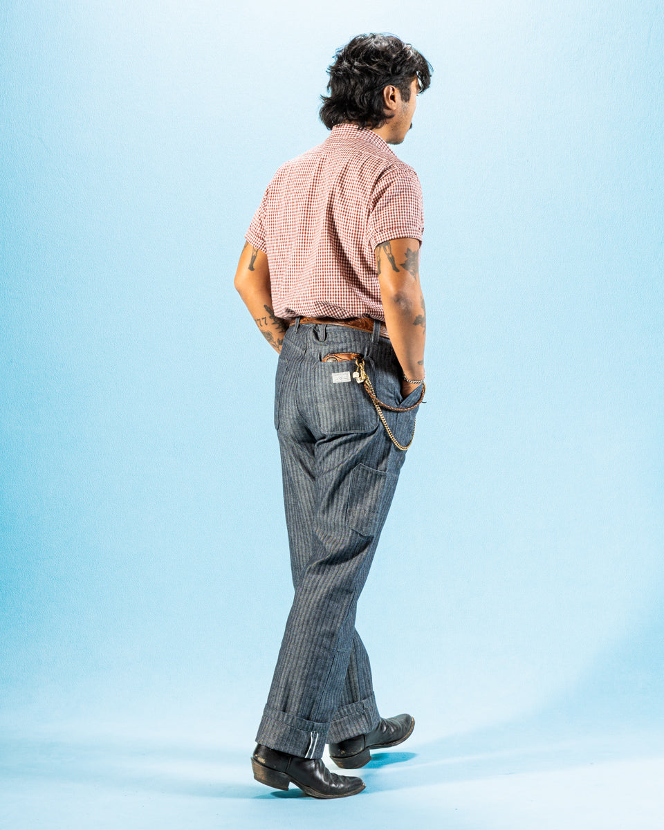 Freenote Ortega Pant - 13oz Grey Herringbone - Standard & Strange