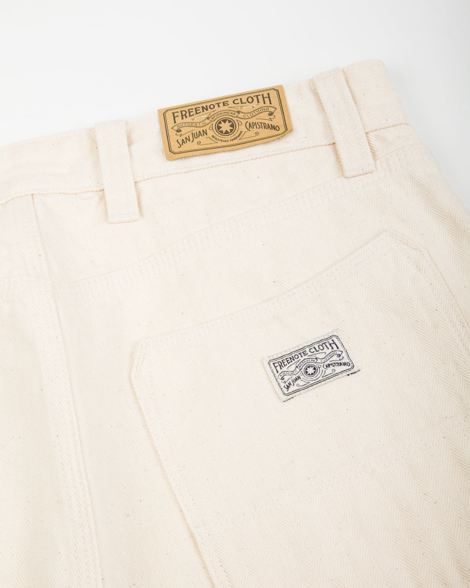Ortega Pant - 13oz Natural Herringbone – Standard & Strange