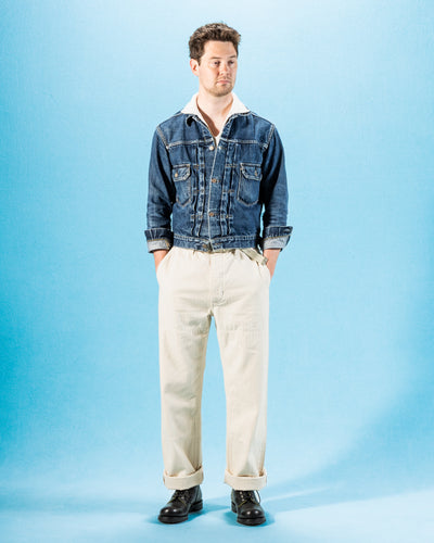 Freenote Ortega Pant - 13oz Natural Herringbone - Standard & Strange