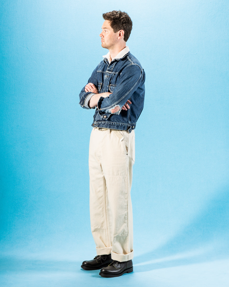 Freenote Ortega Pant - 13oz Natural Herringbone - Standard & Strange