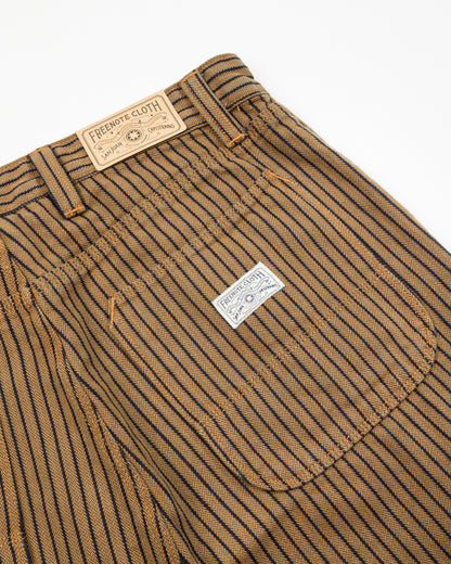 Freenote Ortega Pant - Brown Herringbone Dobby - Standard & Strange