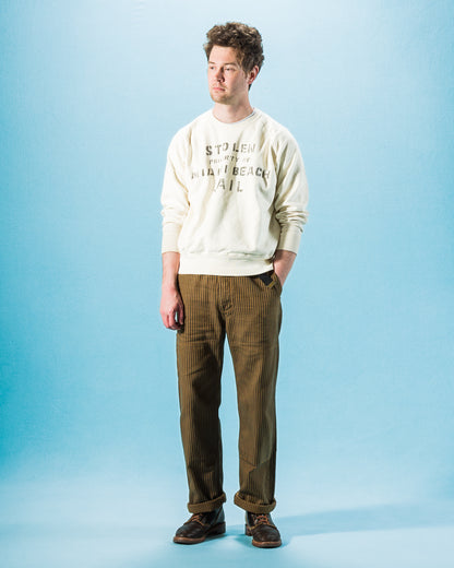 Freenote Ortega Pant - Brown Herringbone Dobby - Standard & Strange