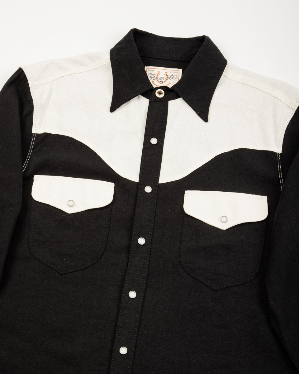 Freenote Packard Western Shirt - Black Combo - Standard & Strange