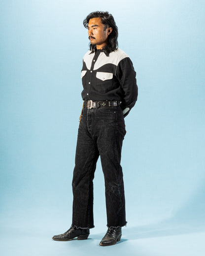 Freenote Packard Western Shirt - Black Combo - Standard & Strange