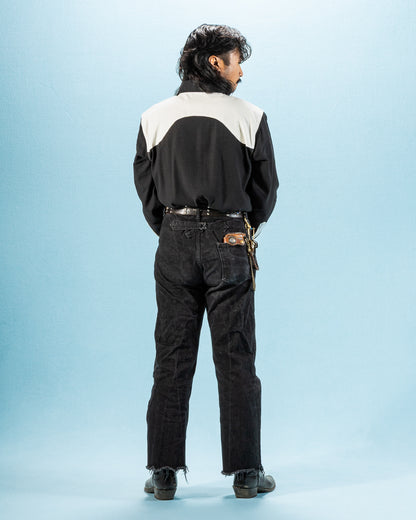 Freenote Packard Western Shirt - Black Combo - Standard & Strange