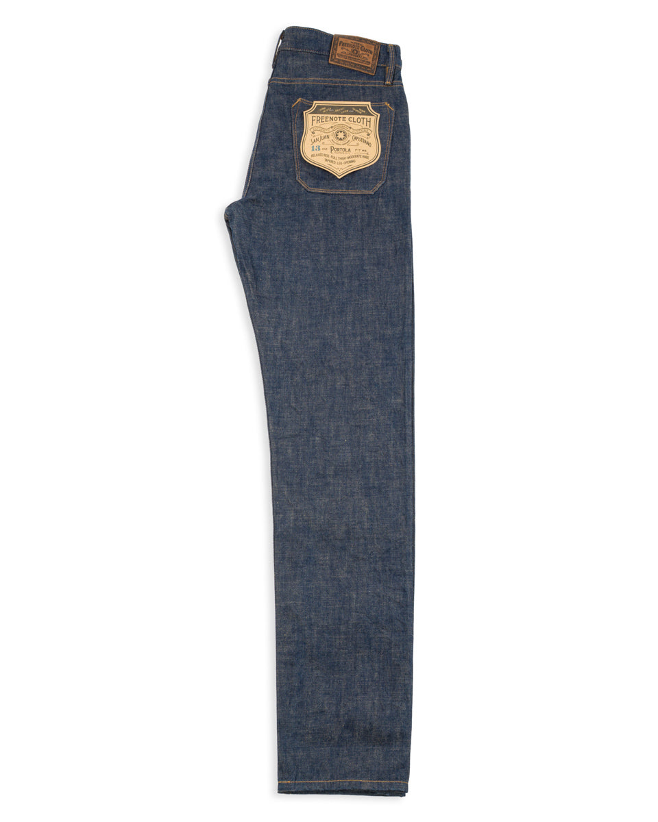 Freenote Portola Classic Taper - 13oz Natural Rinsed Denim - Standard & Strange