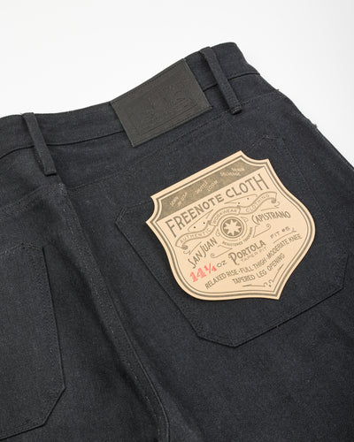 Freenote Portola Classic Taper - 14.25oz Black/Gray Selvedge - Standard & Strange