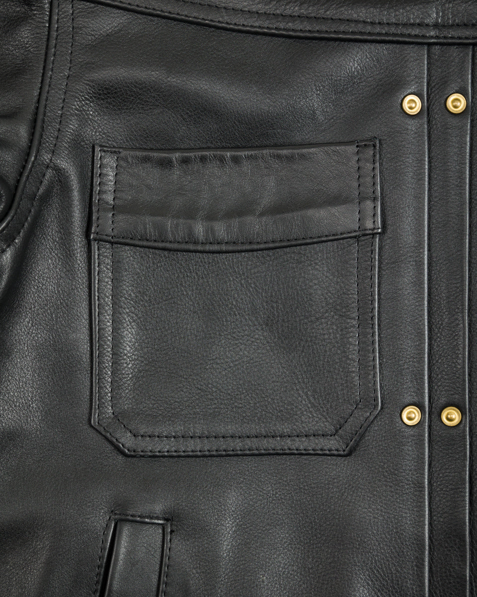 Freenote RJ-1 Jacket - Black Leather – Standard & Strange