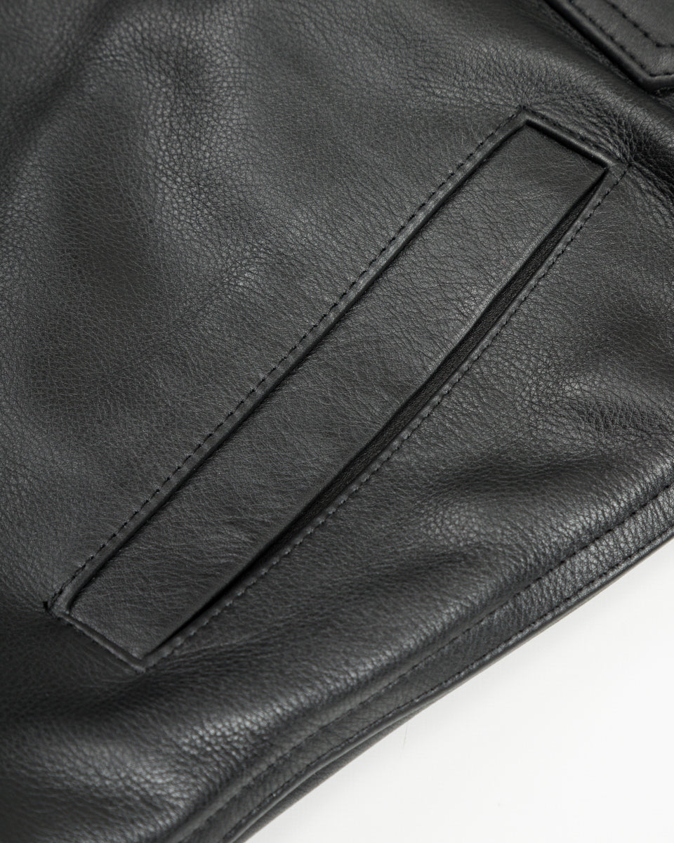 Freenote RJ-1 Jacket - Black Leather - Standard & Strange