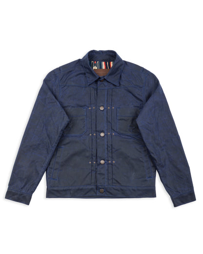 Freenote RJ-1 Jacket - Navy Waxed Canvas - Standard & Strange
